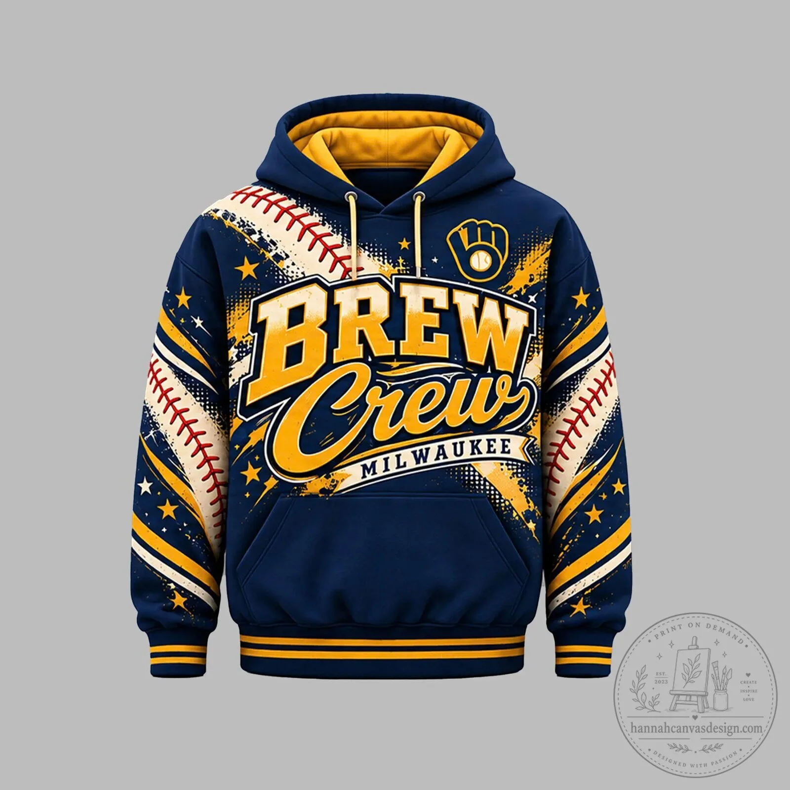 Milwaukee Brewers Baseball Team Chibi Players All Over Print Hoodie 7 Milwaukee Brewers Baseball Team Chibi Players All Over Print Hoodie