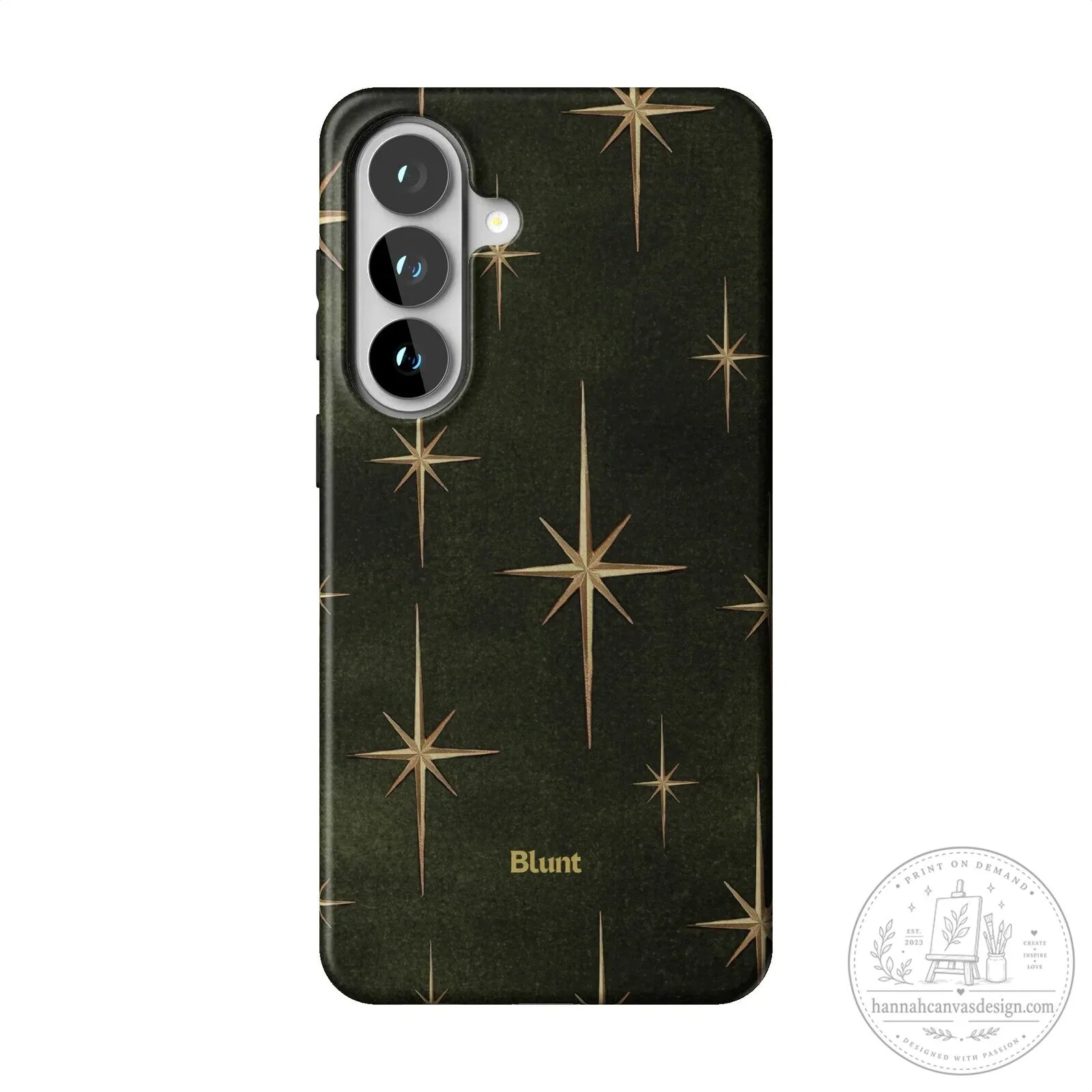 Elegant Gold Starburst Pattern on Dark Green Samsung Phone Case 16 Elegant Gold Starburst Pattern on Dark Green Samsung Phone Case