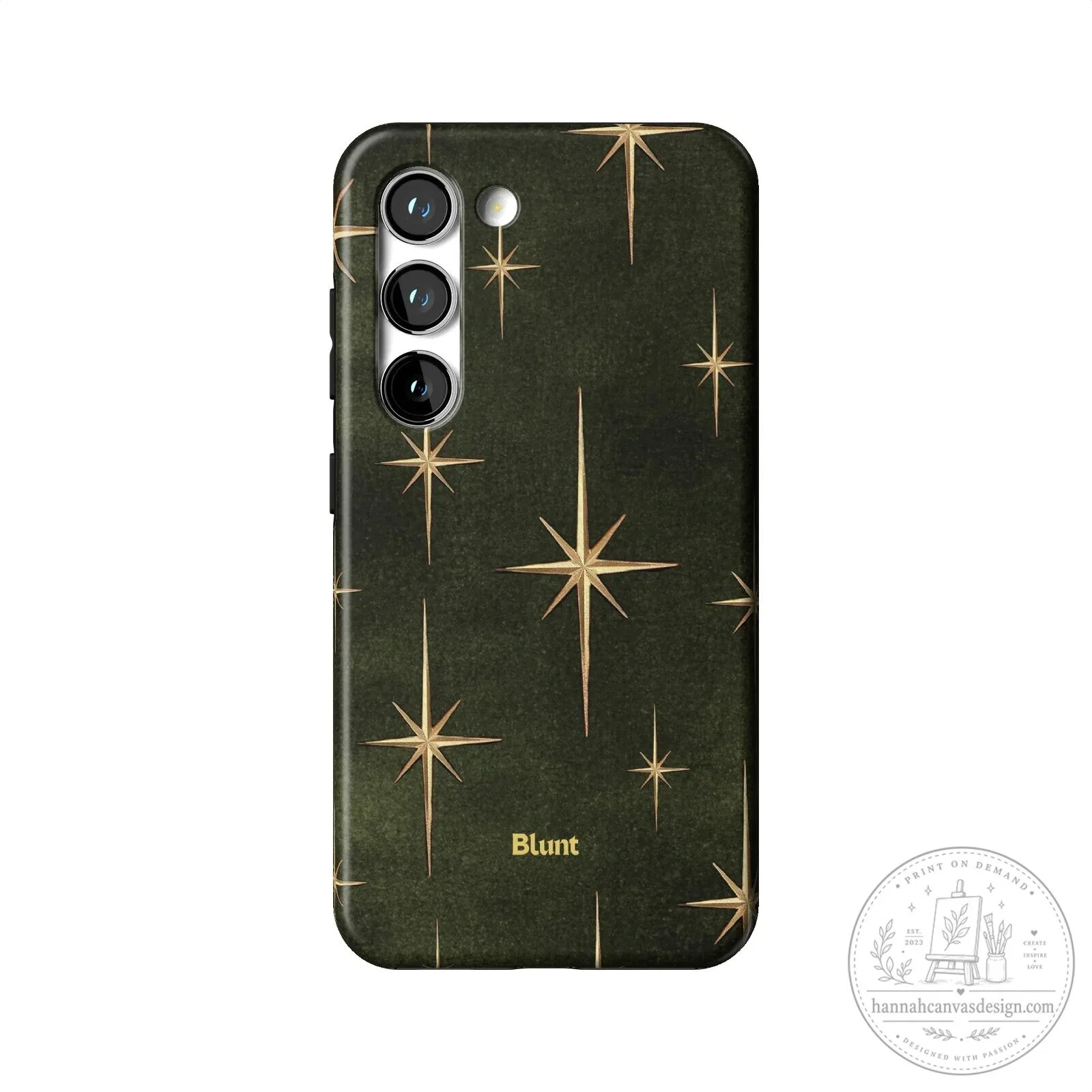 Elegant Gold Starburst Pattern on Dark Green Samsung Phone Case 24 Elegant Gold Starburst Pattern on Dark Green Samsung Phone Case