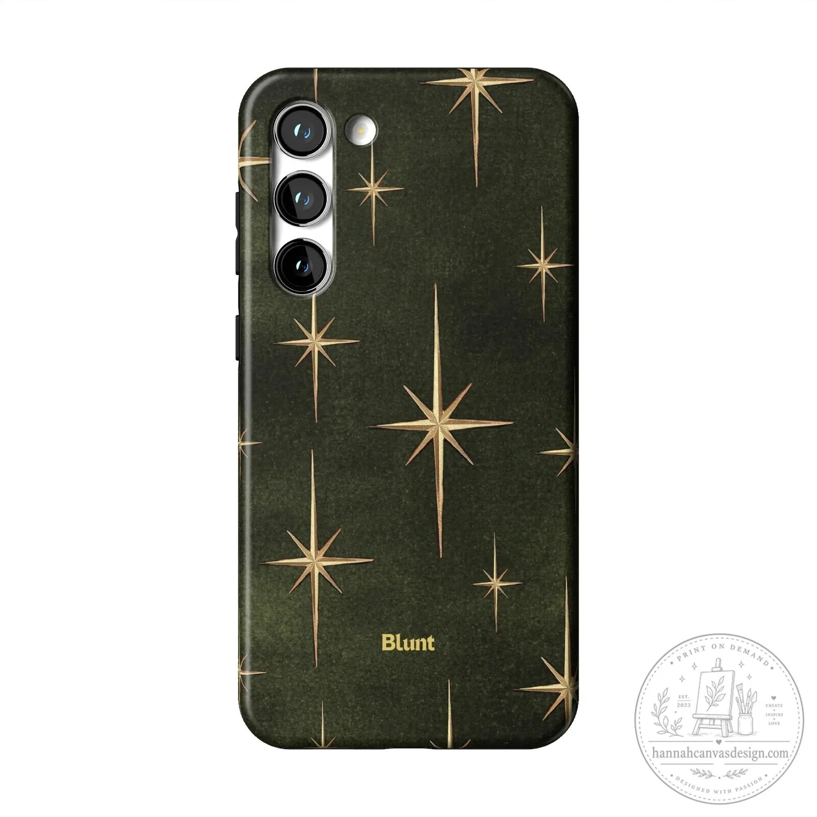 Elegant Gold Starburst Pattern on Dark Green Samsung Phone Case 25 Elegant Gold Starburst Pattern on Dark Green Samsung Phone Case