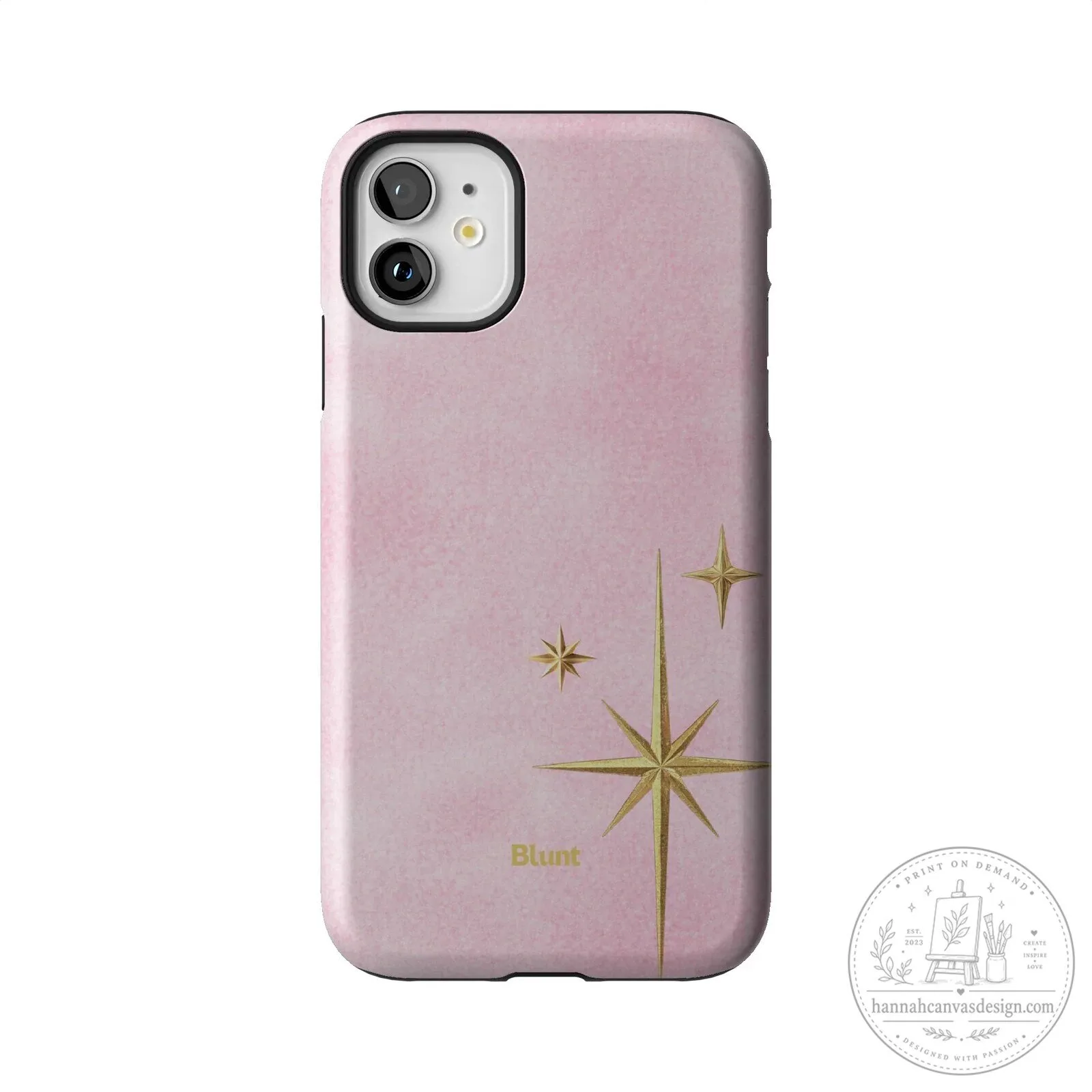 Pink Starburst Pattern Blunt iPhone Case 56 Pink Starburst Pattern Blunt iPhone Case