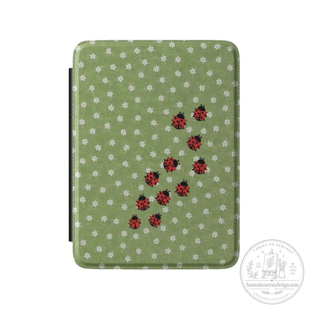 Ladybug Floral Pattern Protective Case for Kindle Paperwhite E-Reader Ladybug Floral Pattern Protective Case for Kindle Paperwhite E-Reader