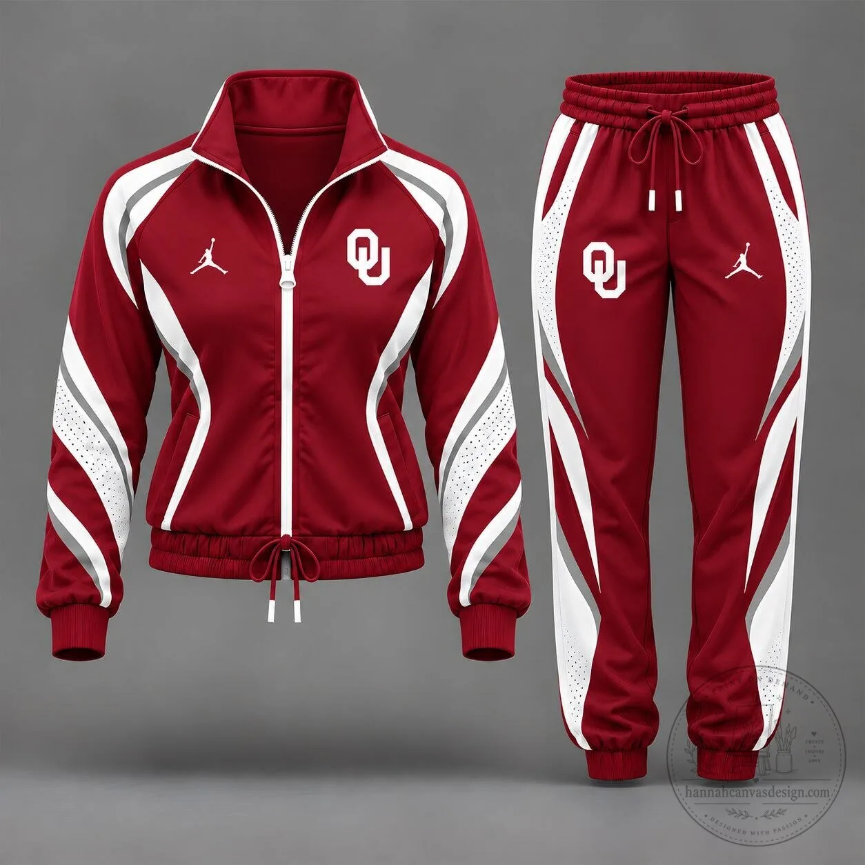 Oklahoma Sooners NCAA Victory Lane Tracksuit Jacket
