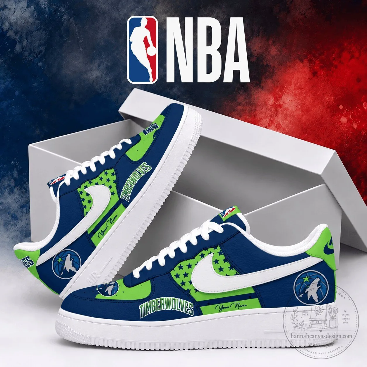 Minnesota Timberwolves NBA Basketball Team Personalized Low Top Shoes