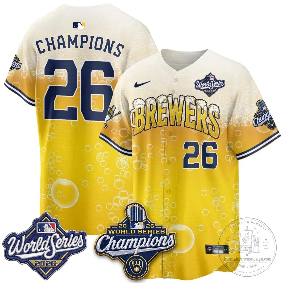 2026 Baseball Jersey - World Series Champions Milwaukee Brewers 71 2026 Baseball Jersey - World Series Champions Milwaukee Brewers