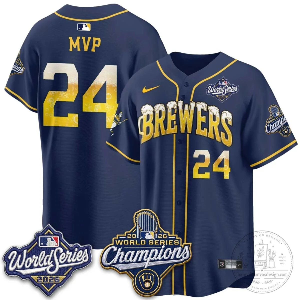 2026 Baseball Jersey - World Series Champions Milwaukee Brewers 98 2026 Baseball Jersey - World Series Champions Milwaukee Brewers