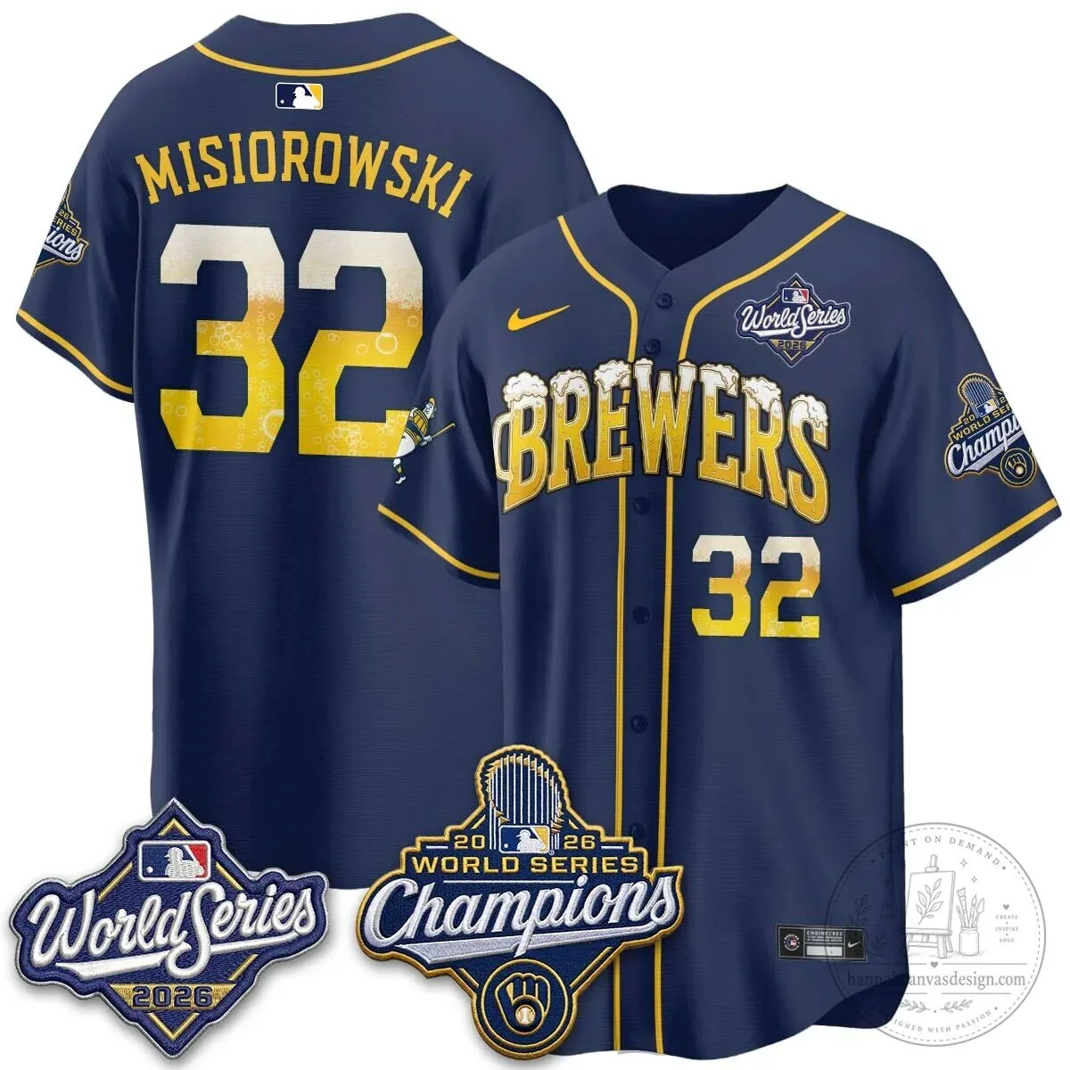 2026 Baseball Jersey - World Series Champions Milwaukee Brewers 101 2026 Baseball Jersey - World Series Champions Milwaukee Brewers