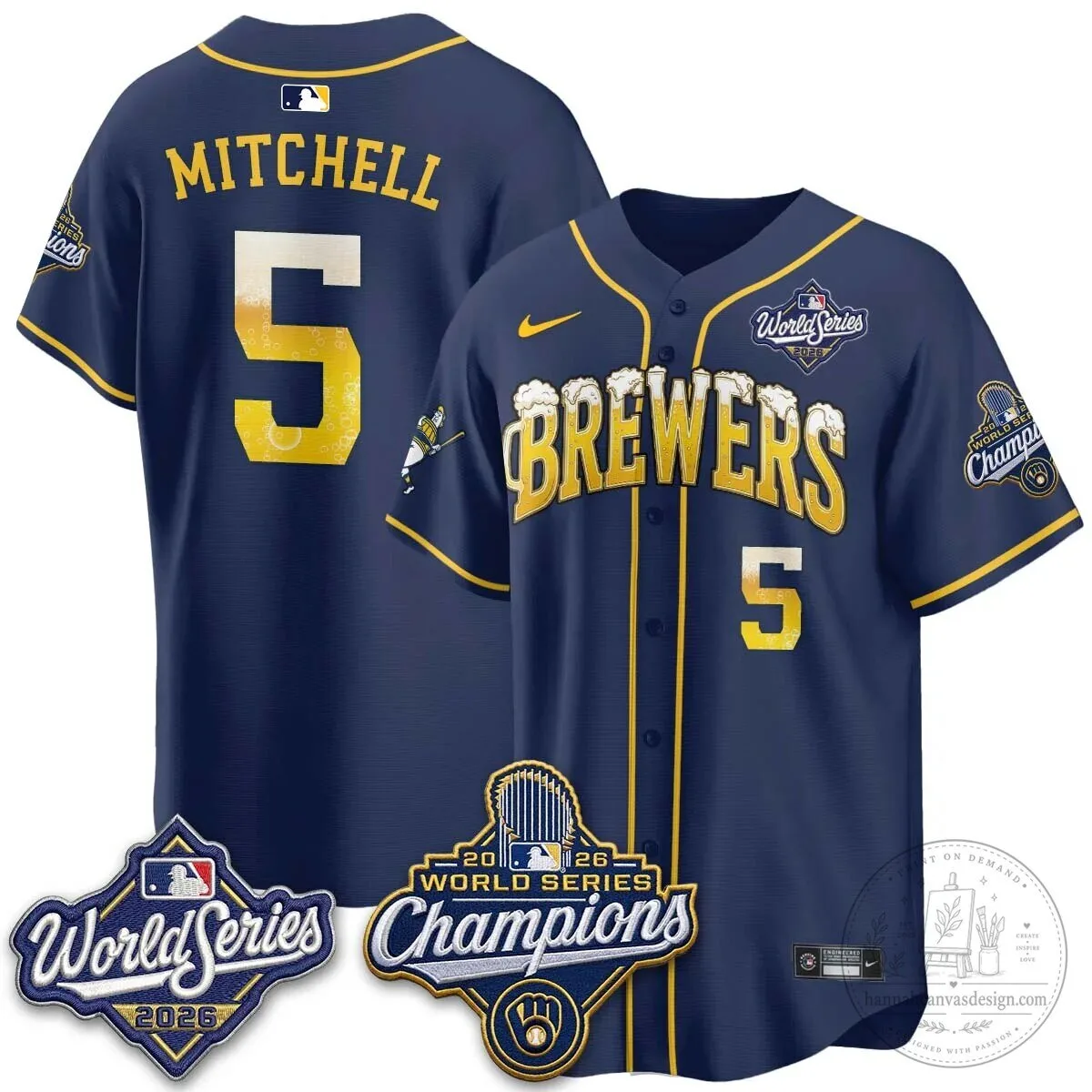 2026 Baseball Jersey - World Series Champions Milwaukee Brewers 103 2026 Baseball Jersey - World Series Champions Milwaukee Brewers