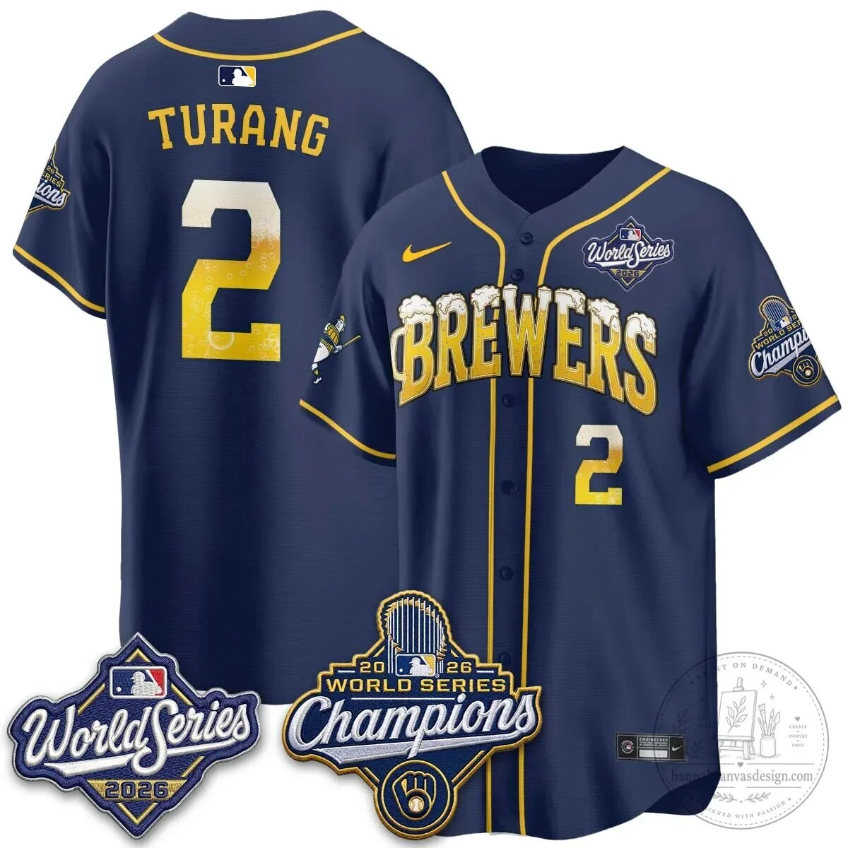 2026 Baseball Jersey - World Series Champions Milwaukee Brewers 105 2026 Baseball Jersey - World Series Champions Milwaukee Brewers