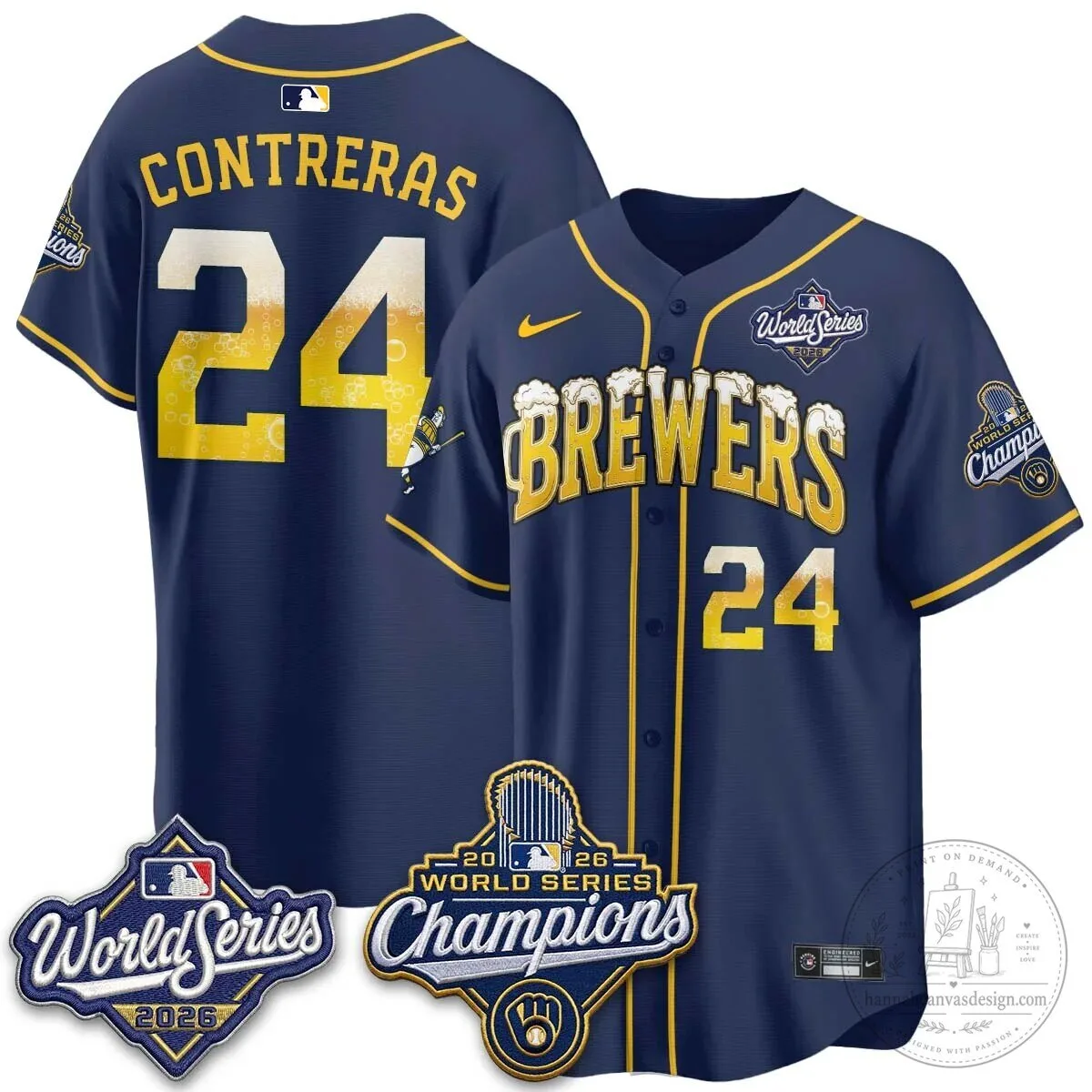 2026 Baseball Jersey - World Series Champions Milwaukee Brewers 108 2026 Baseball Jersey - World Series Champions Milwaukee Brewers