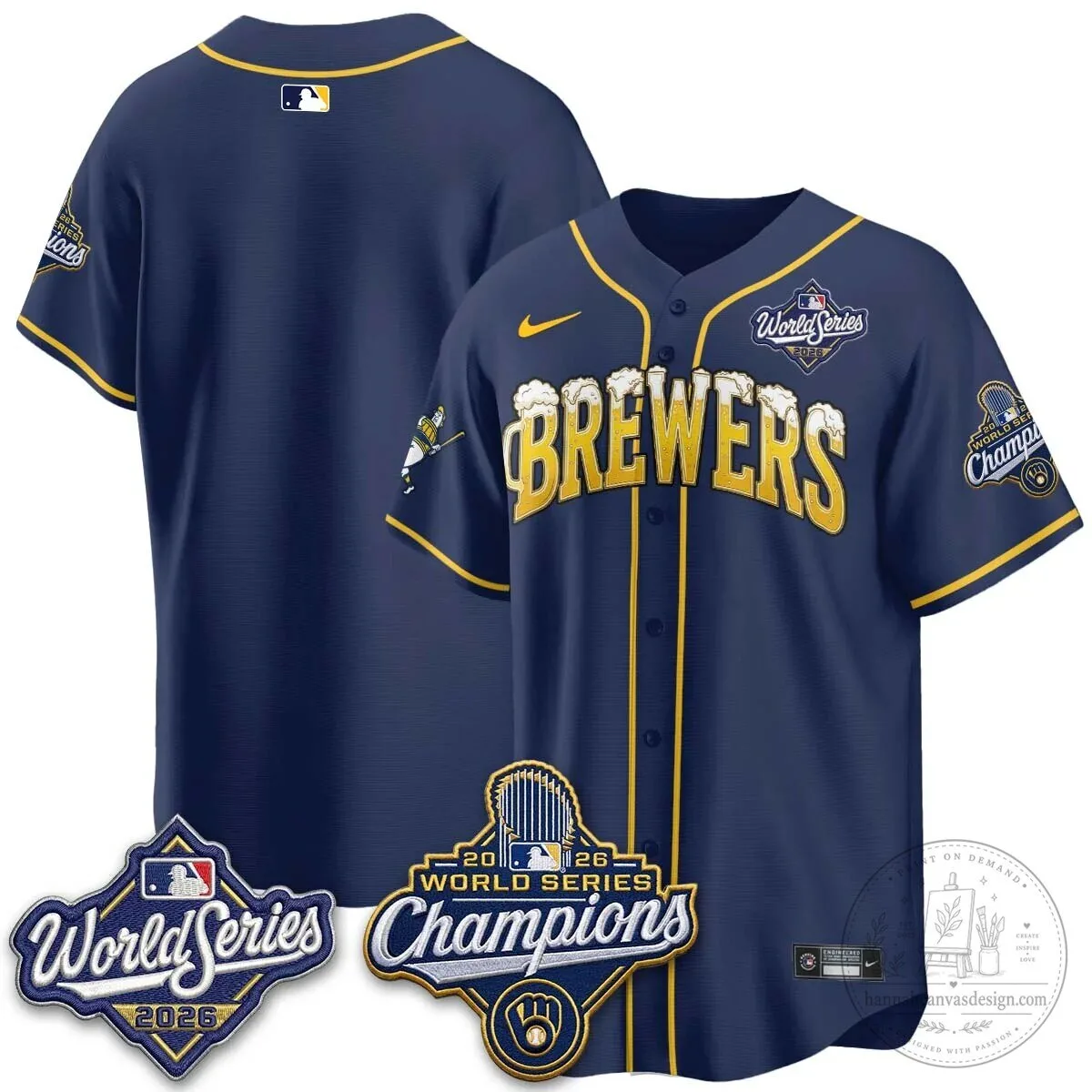2026 Baseball Jersey - World Series Champions Milwaukee Brewers 111 2026 Baseball Jersey - World Series Champions Milwaukee Brewers