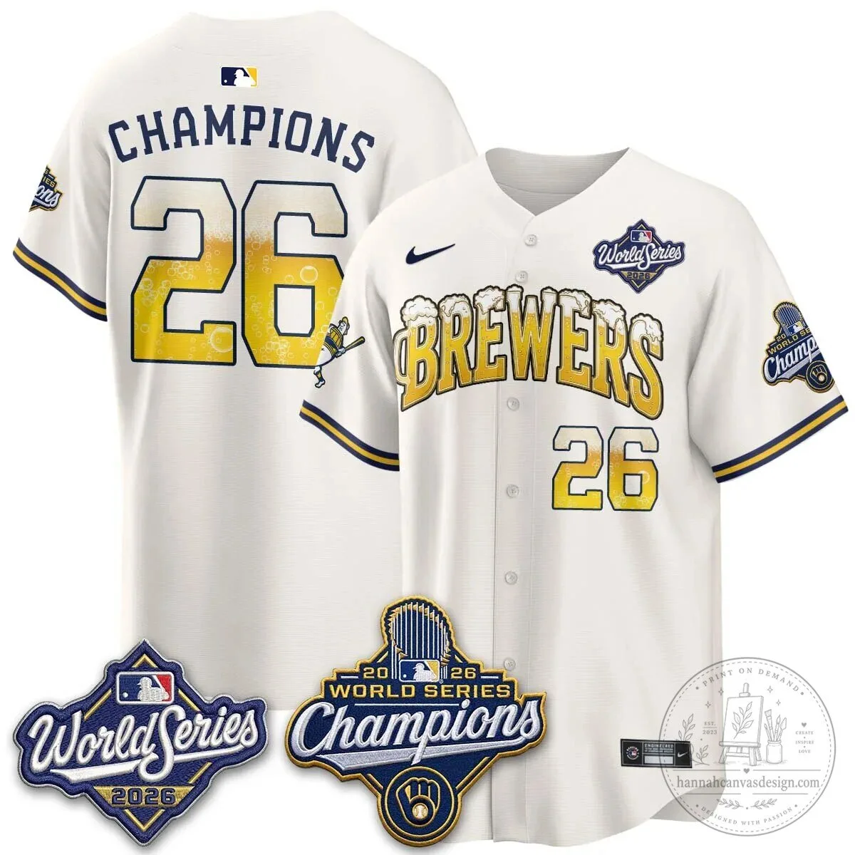 2026 Baseball Jersey - World Series Champions Milwaukee Brewers 113 2026 Baseball Jersey - World Series Champions Milwaukee Brewers