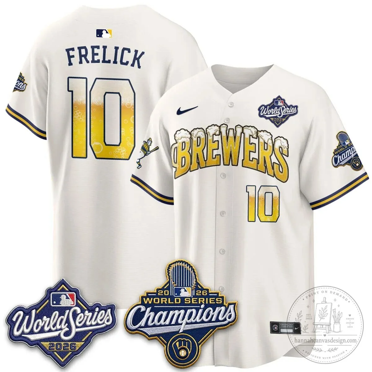 2026 Baseball Jersey - World Series Champions Milwaukee Brewers 123 2026 Baseball Jersey - World Series Champions Milwaukee Brewers