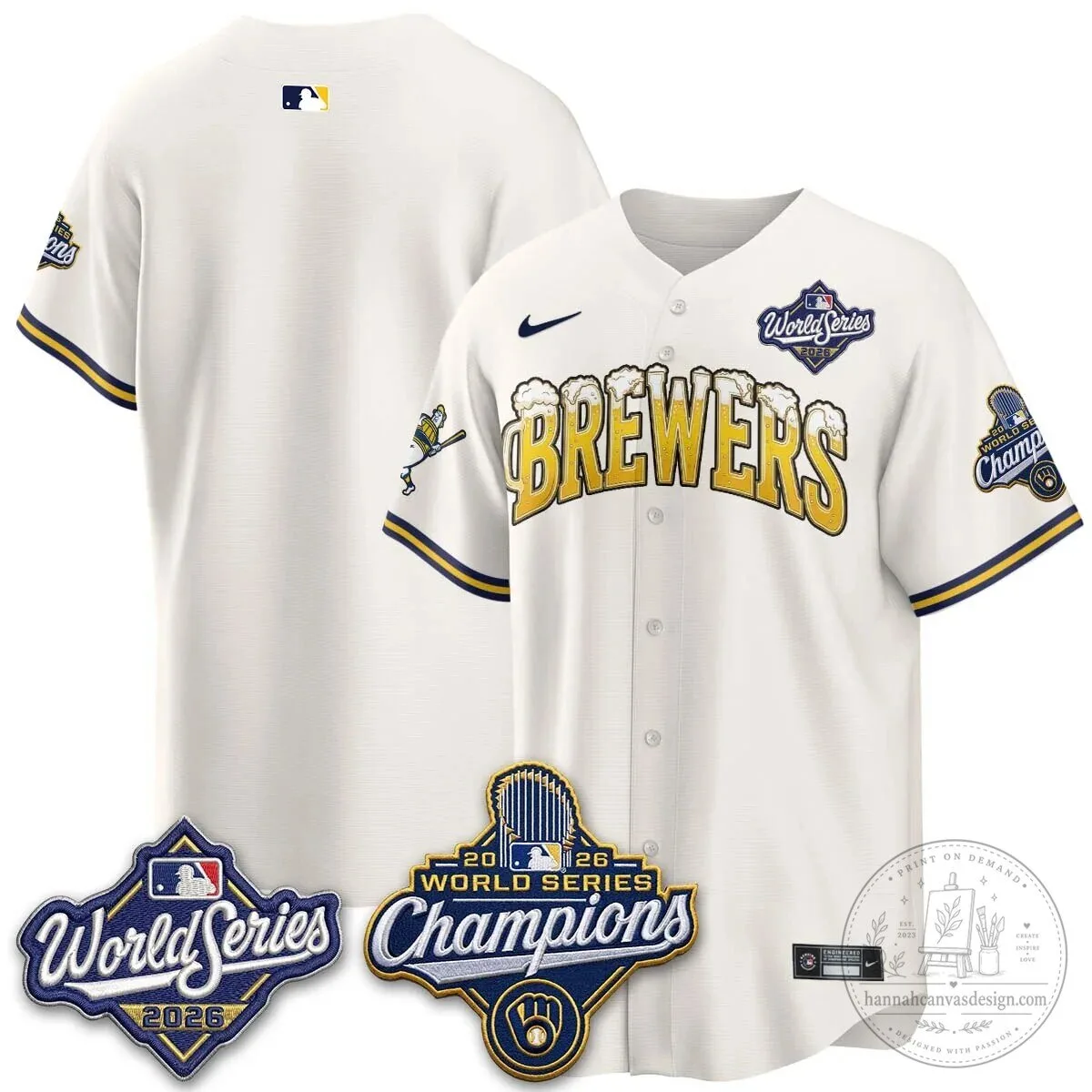 2026 Baseball Jersey - World Series Champions Milwaukee Brewers 125 2026 Baseball Jersey - World Series Champions Milwaukee Brewers