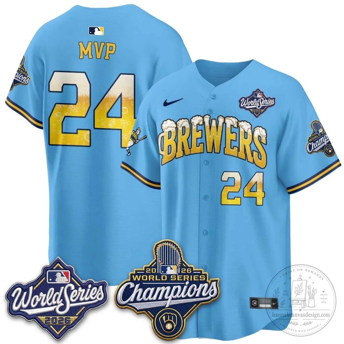 2026 Baseball Jersey - World Series Champions Milwaukee Brewers 126 2026 Baseball Jersey - World Series Champions Milwaukee Brewers