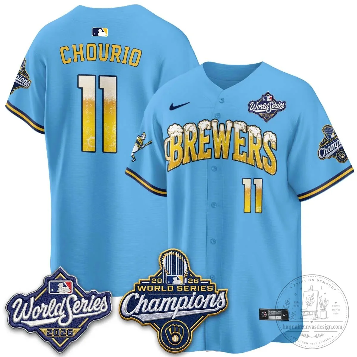 2026 Baseball Jersey - World Series Champions Milwaukee Brewers 130 2026 Baseball Jersey - World Series Champions Milwaukee Brewers