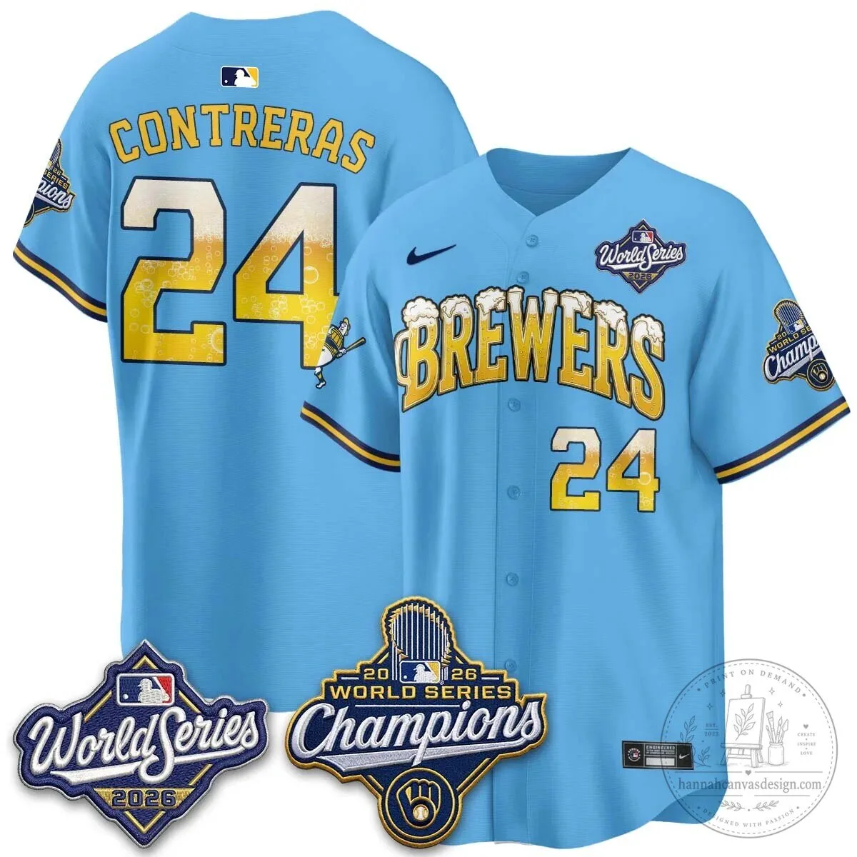 2026 Baseball Jersey - World Series Champions Milwaukee Brewers 136 2026 Baseball Jersey - World Series Champions Milwaukee Brewers
